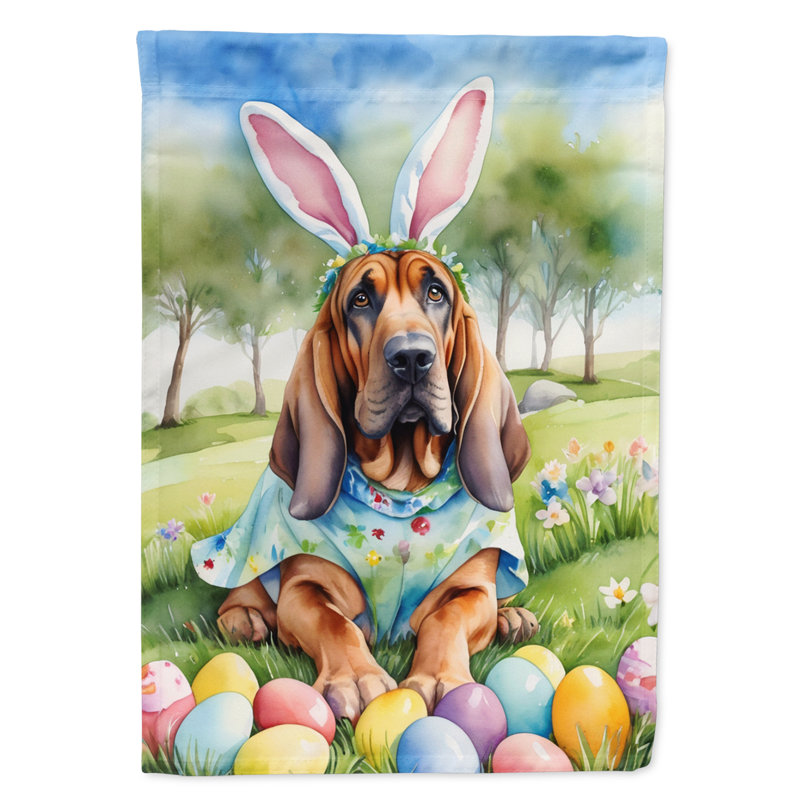 Easter Egg Hunt Double Sided 40'' H x 28'' W Polyester Easter House Flag