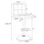 Tabouret de bar pivotant à hauteur réglable Aishvi-994732193