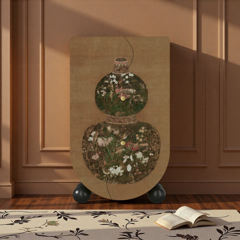 Armoire en bois peinte de style chinois