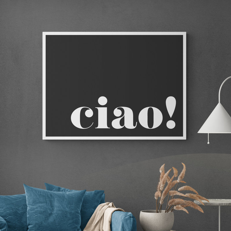 Ciao! Dark - Wrapped Canvas Print, 21cm H x 31cm W x 4cm D