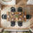 7-Piece Modern Industrial Rectangular Dining Table Set For 6-1134384396