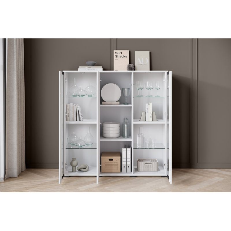 Myton Laminate Rectangle Accent Cabinet, White