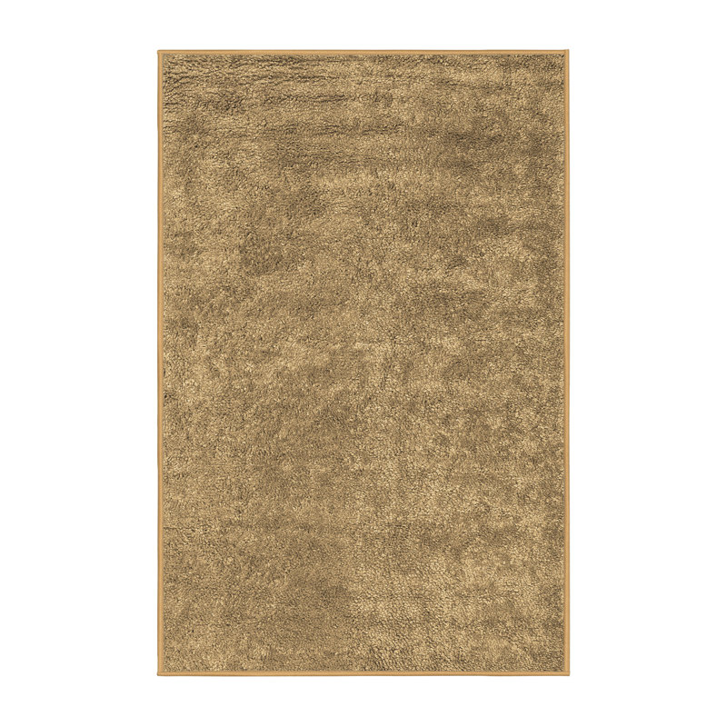 Tapis contemporains brun lavable à la machine 2732, Rectangle 2 pi x 3 pi