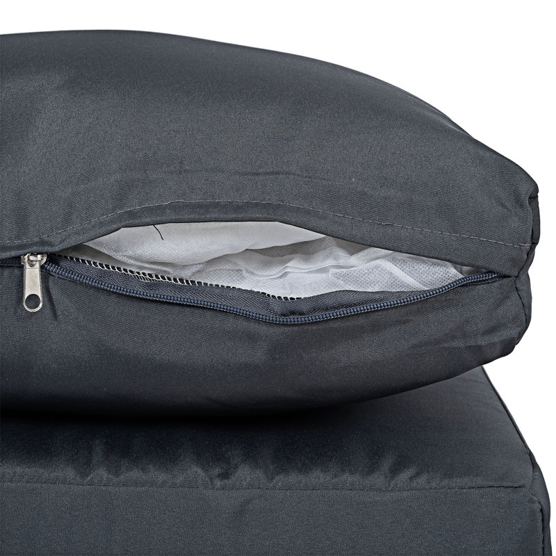 Canapé d'extérieur simple avec coussin 2 pièces