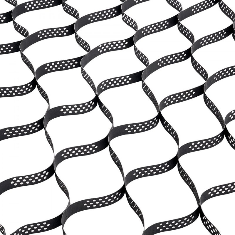 Grille géocellulaire de 2 pouces de profondeur pour gravier, H 9,8 pi x l 32,8 pi