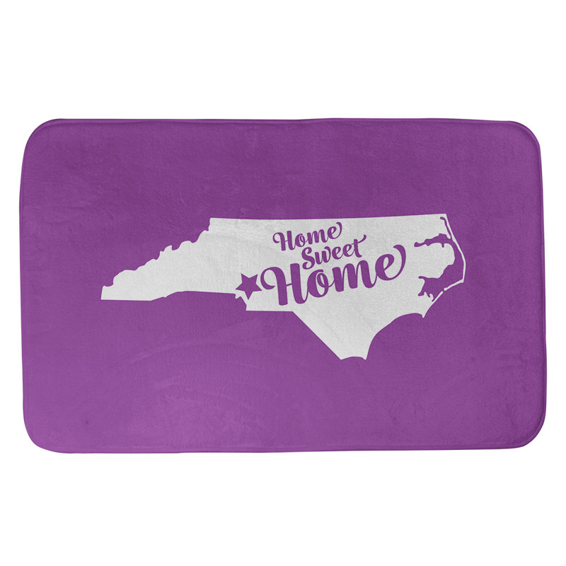 Tapis pour salle de bain charlotte, l 21 po x L 34 po, Violet