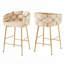 Tabouret de bar 28 po avec structure en fer-606094420