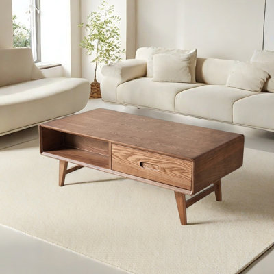 Table basse en bois de frêne massif