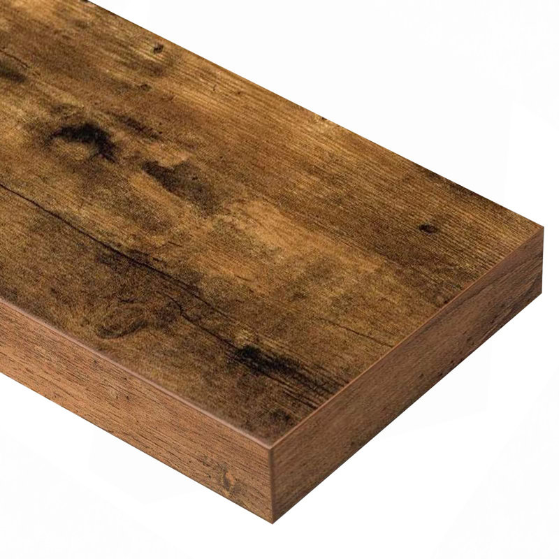Bathroom Shelves Floating Shelves For Wall Shelf Over Toilet Small Wall Mounted Farmhouse Decor 16 Inch Set Of 2, Rustic Brown