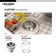 Houzer Club 13 inch Stainless Steel Undermount Bar Sink with Strainer and Grid - CS-1307-C