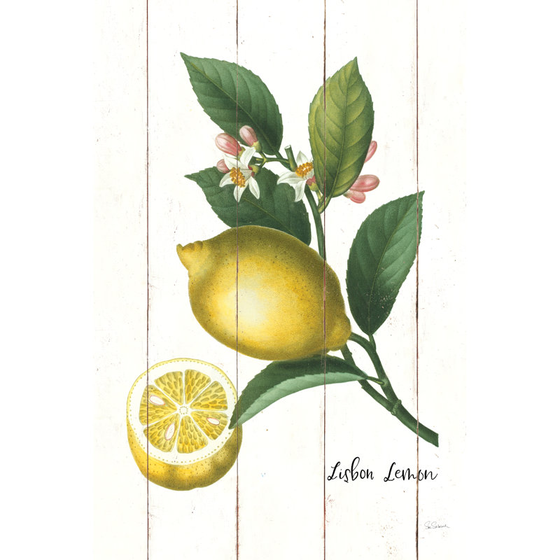 Cottage Lemon I 1 Piece Wrapped Canvas Wall Art, 30cm H x 20cm W