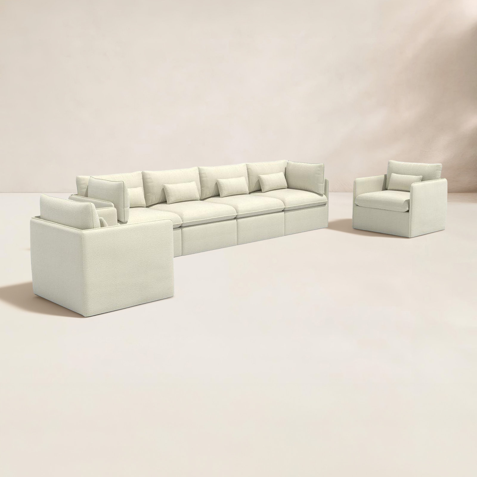 Valliere 6pc Multi-Chair Seating Set