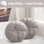 Coussin décoratif en velours rond 15 po (ensemble de 2)-102372678