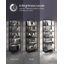 Bibliothèque à cadre en métal Lamirra avec éclairage DEL à intensité variable-94463122