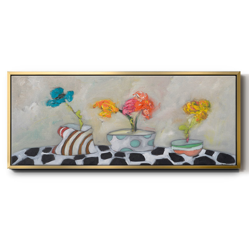 Three Amigos- Framed Canvas, 20" H x 50" W