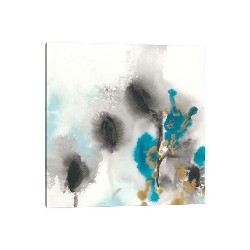 Cerulean Mirage I by June Erica Vess - Wrapped Canvas Painting, 30.48 cm H x 30.48 cm W