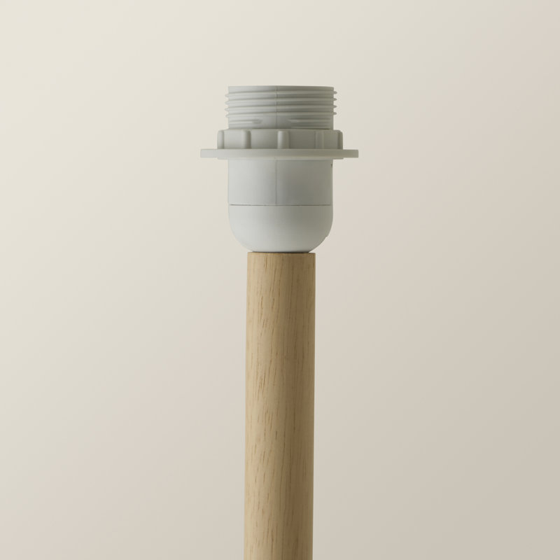 Dilen 160cm Traditional Floor Lamp, Light Wood