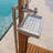 81.5'' H Portable Solid Teak Freestanding Outdoor Shower