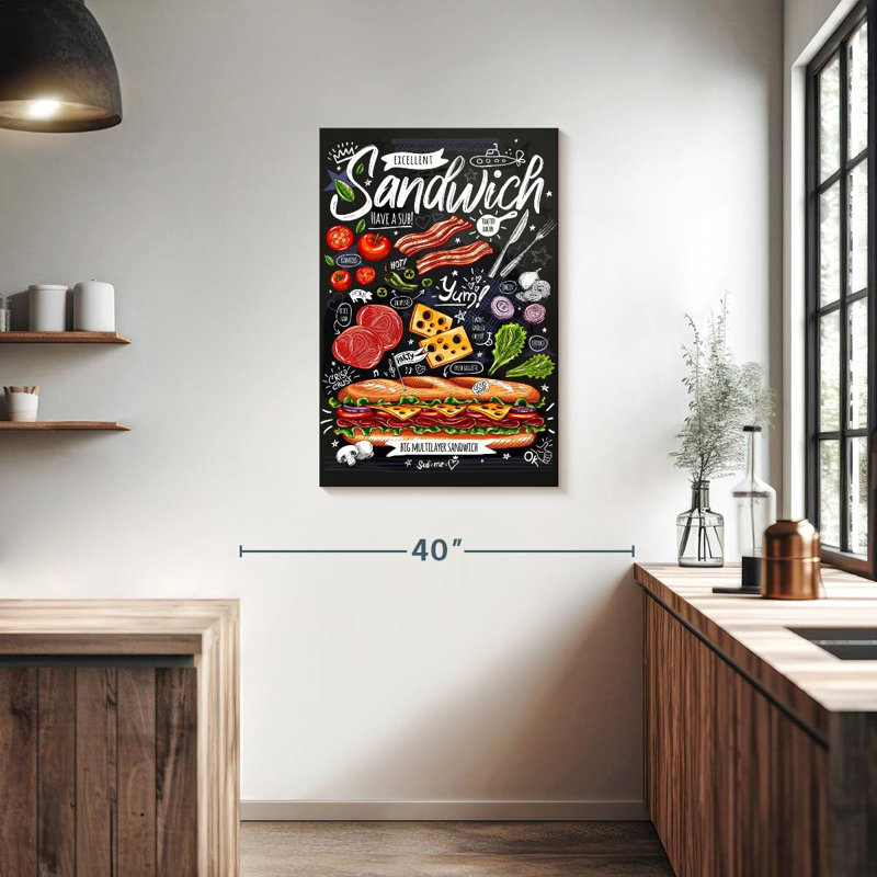 Yarlin Sandwich Sub, 36" H x 24" W
