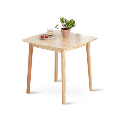 Emalie 29.5" Square Solid Wood Dining Table