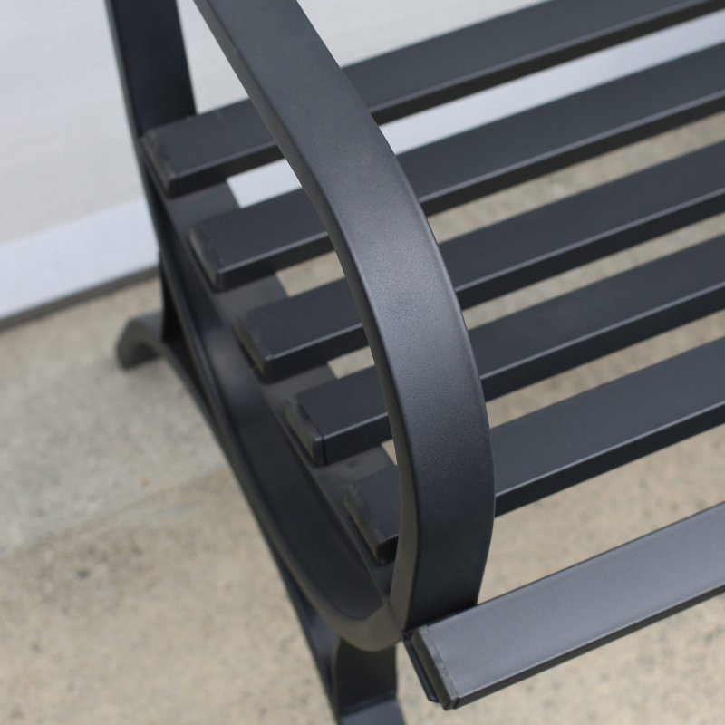 Banc de jardin en métal Darrika