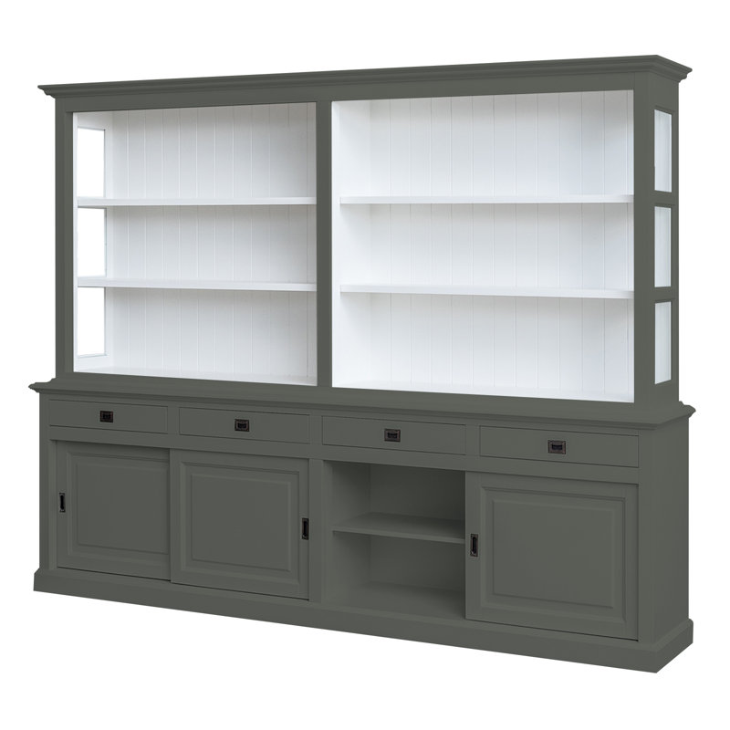 Bush Display Cabinet, Light Grey
