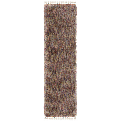 Tapis en polypropylène tissé à la machine en bourgogne / mauve