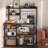 Baker's Rack with Power Outlets, Microwave Stand, Coffee Bar, 10 S-Hooks-875734515
