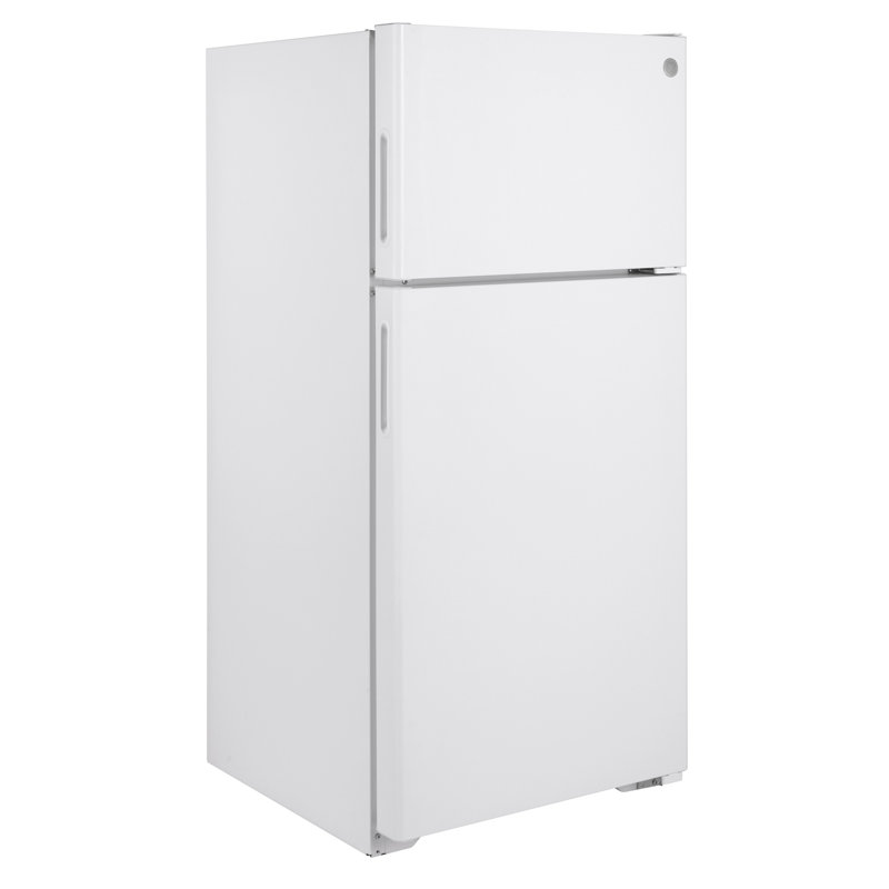 GE® ENERGY STAR® 16.6 Cu. Ft. Recessed Handle Top-Freezer Refrigerator