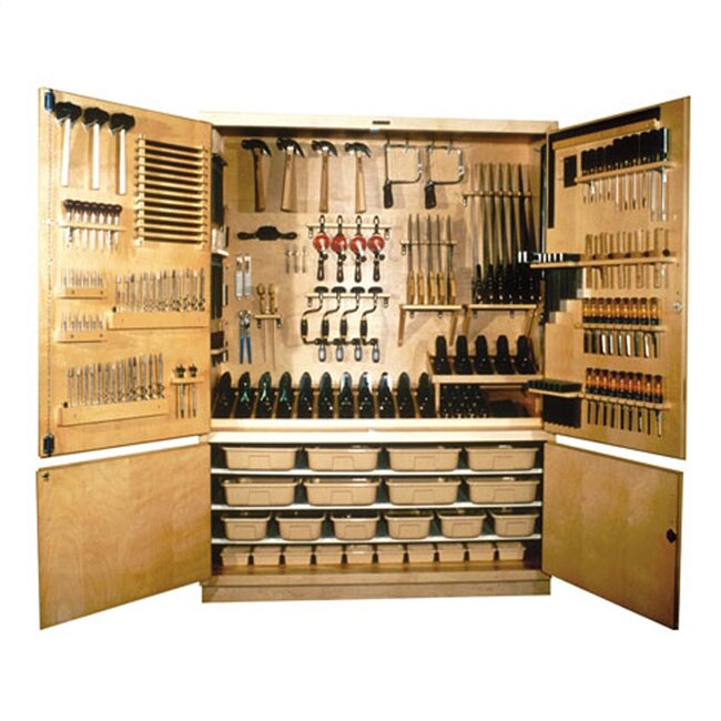 Tool Storage Cabinet (60'' W General Shop with 60 Assorted Hooks)