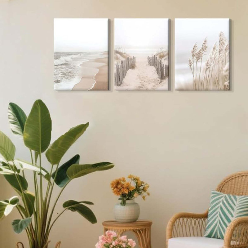 3 Piece Wrapped Canvas Print, 60 cm H x 40 cm W