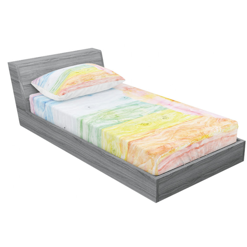 Microfiber Sheet Set, Twin Sheet Set with Fitted Sheet