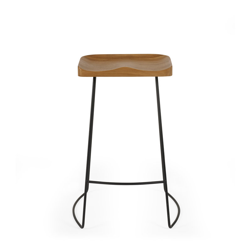 Angelinah Counter Stool with Metal Frame
