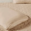 Couvre-lit très grand kaki 3 pièces - Coins fendus plissés, rembourrage, literie durable en microfibre douce, rembourré, traditionnel