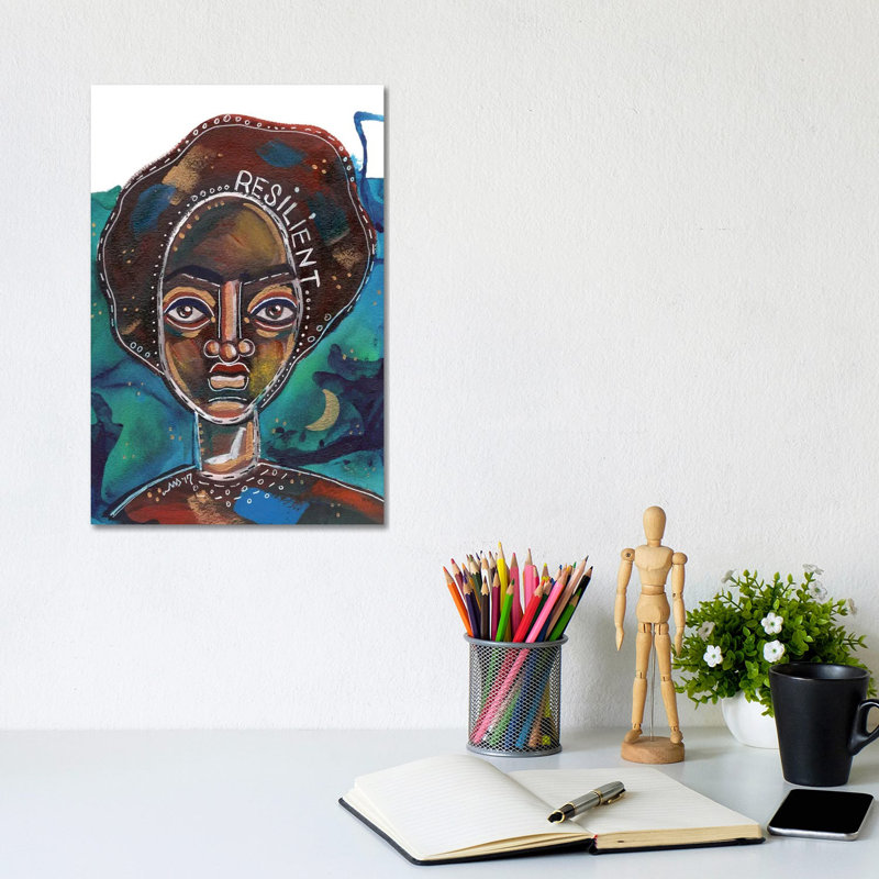 Resilient by Akaimi The Artist - Wrapped Canvas Print, 20.32 cm H x 30.48 cm W