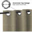 Fabdivine Pure Linen Eyelet Curtains 54x120 Inch Stylish Window Drapes for Home-Vishvjaal-938940126
