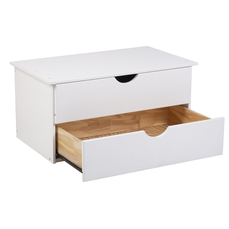 Armoire intérieure 100% bois massif à 2 tiroirs empilable seulement pour système d'organisation de garde-robe de garde-robe Urban
