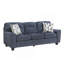 Mobilier de salon contemporain en bois et chenille-489183101