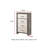 1Pc Chest Two-Tone Finish Convenient Bedside Storage Four Drawers Metal Pull Handle