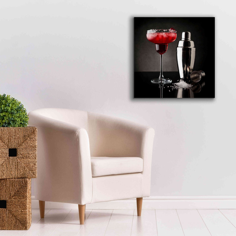 «Cherry Margarita» par Epic Portfolio, art mural sur toile, H 26 po x l 26 po x P 1,5 po
