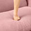 Canapé à 3 places en tissu Boucle avec accoudoirs distinctifs en forme de coquillage, pieds cylindriques enveloppés de tissu d'ameublement-1170168361-1170168354-1170168363