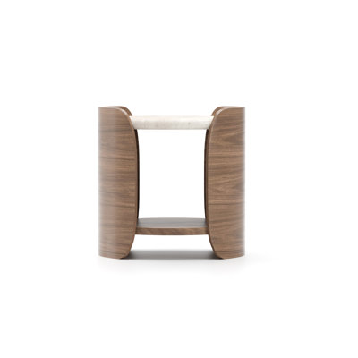 Fleur Stone End Table