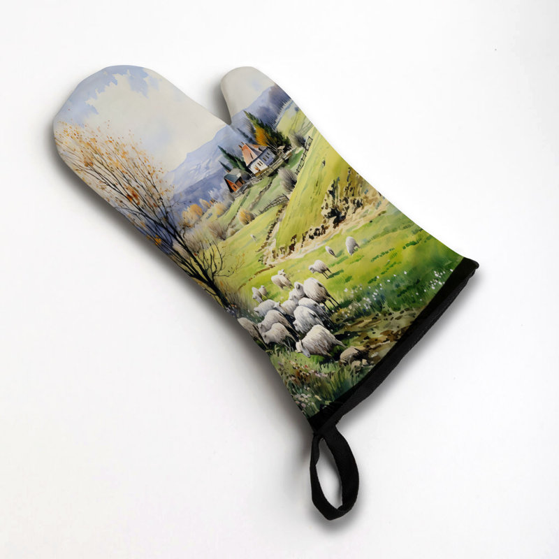 Spring in Bloom Oven Mitt Cotton Twill