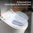 Smart Toilet Bidet With Auto Open Close One Piece Elongated Toilet With Tank Built In,With Warm Water Sprayer And Dryer, Instant Warm Water,Heated Seat,CSA Certified,Power-Outage Flushing Child Mode