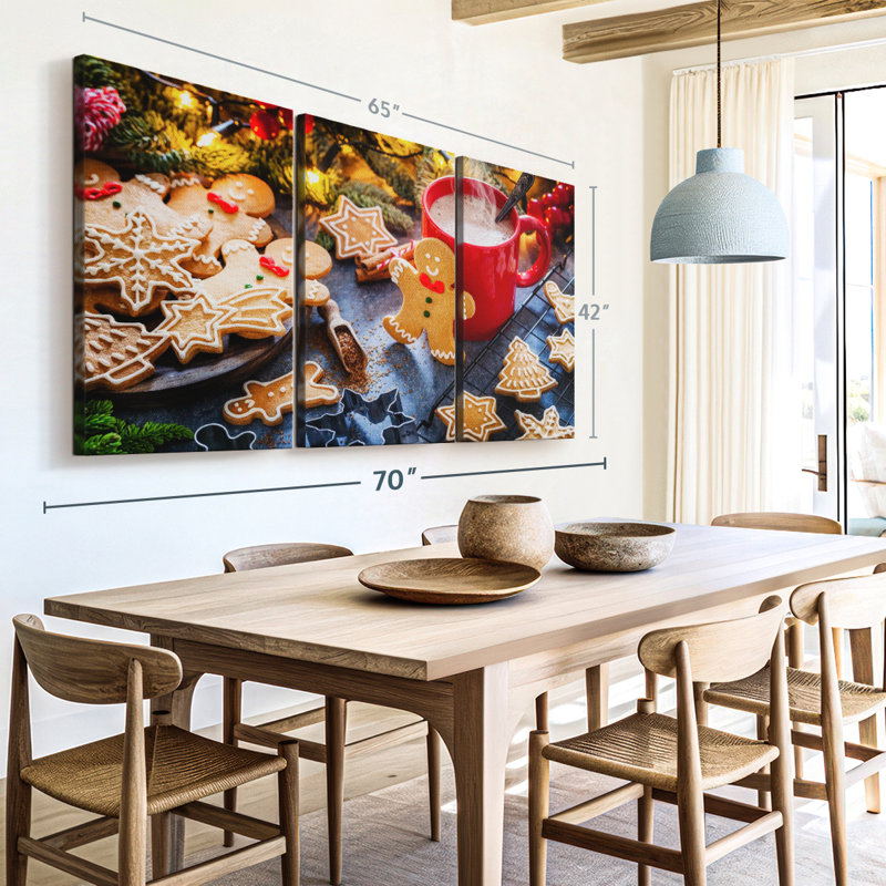 " Christmas Cookies ", 42" H x 65" W x 1.25" D
