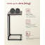 Table d'appoint en forme de C pour canapé ou sofa, petite table d'appoint industrielle