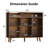 Meher 45'' W Record Player Stand with Charging Station and Media Shelves-352173031
