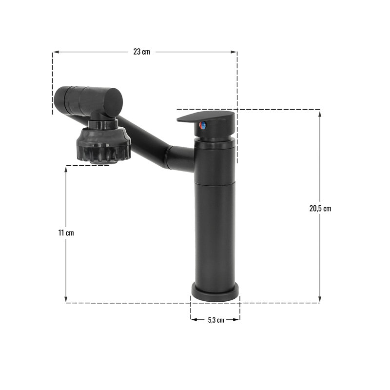 Basin Tap Faucet Dorset, Black