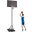 Portable Basketball Hoop, 4.4-10ft Adjustable Height
