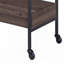 Walnut and Black Serving Cart